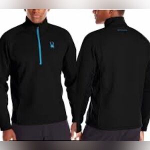 Spyder Men’s XXL Black Quarter-Zip Pullover Sweater Sport Outdoor